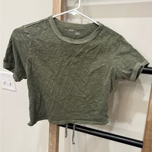 Aerie Army Green Women's Crop Top S